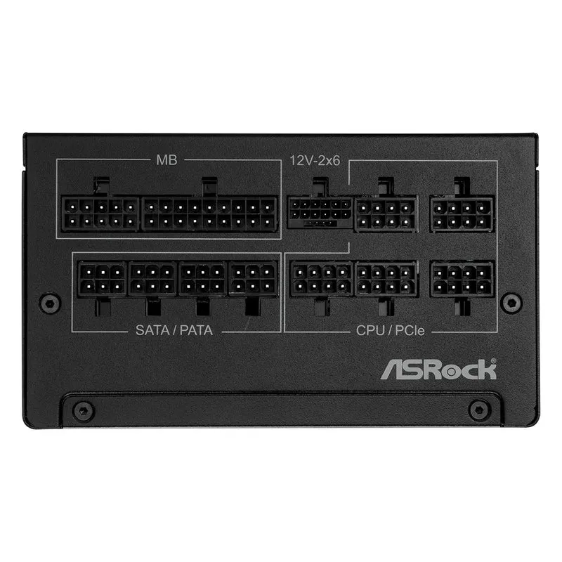 ASRock Steel Legend SL-1000G 1000W 80+ Gold & Cybenetics Platinum ATX 3.1 PCIe 5.1 Full Modular Power Supply (Black)