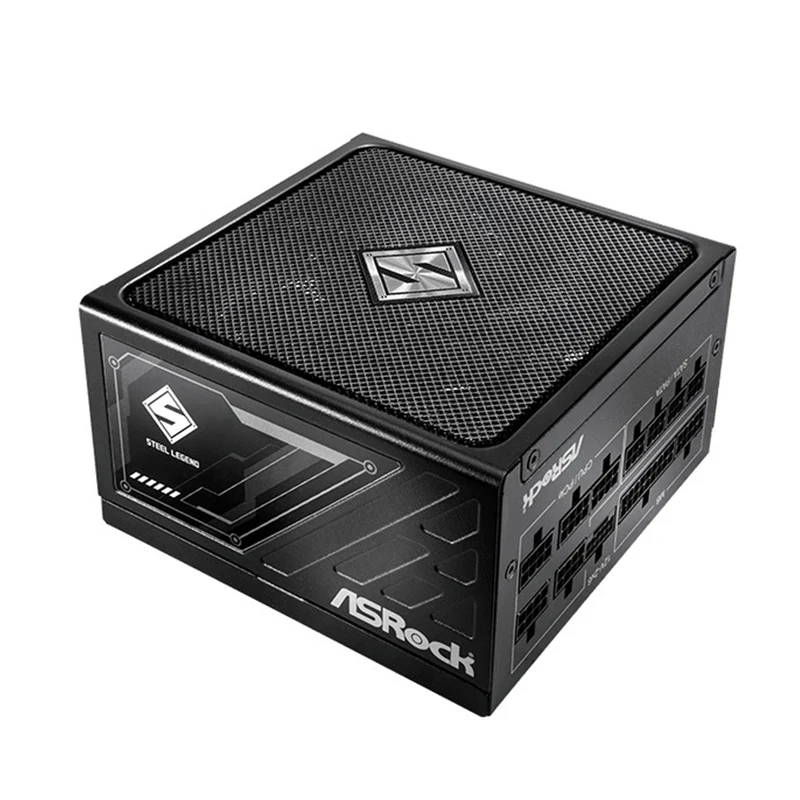 ASRock Steel Legend SL-1000G 1000W 80+ Gold & Cybenetics Platinum ATX 3.1 PCIe 5.1 Full Modular Power Supply (Black)