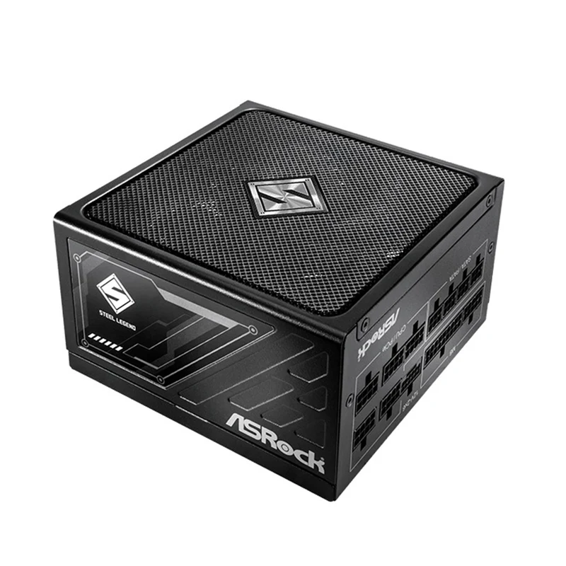 ASRock Steel Legend SL-850G 850W 80+ Gold & Cybenetics Platinum ATX 3.1 & PCIe 5.1 Full Modular Power Supply (Black)