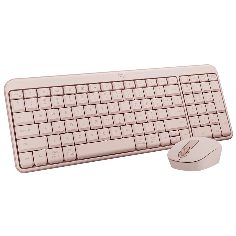 Logitech MK250 Compact Wireless Mouse and Keyboard (Rose) (920-013561)