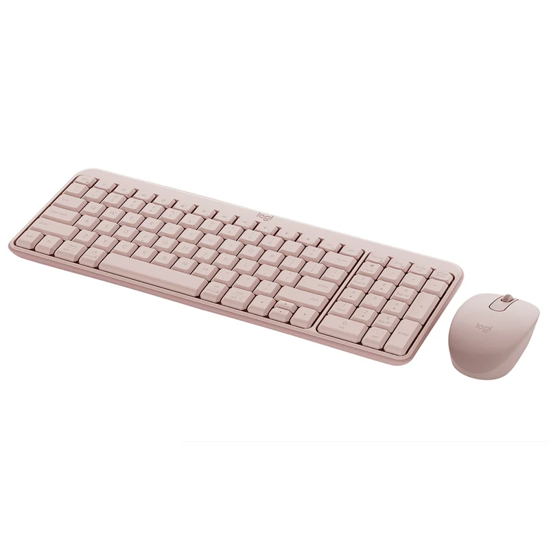 Logitech MK250 Compact Wireless Mouse and Keyboard (Rose) (920-013561)