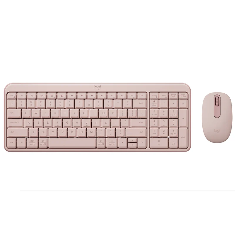 Logitech MK250 Compact Wireless Mouse and Keyboard (Rose) (920-013561)
