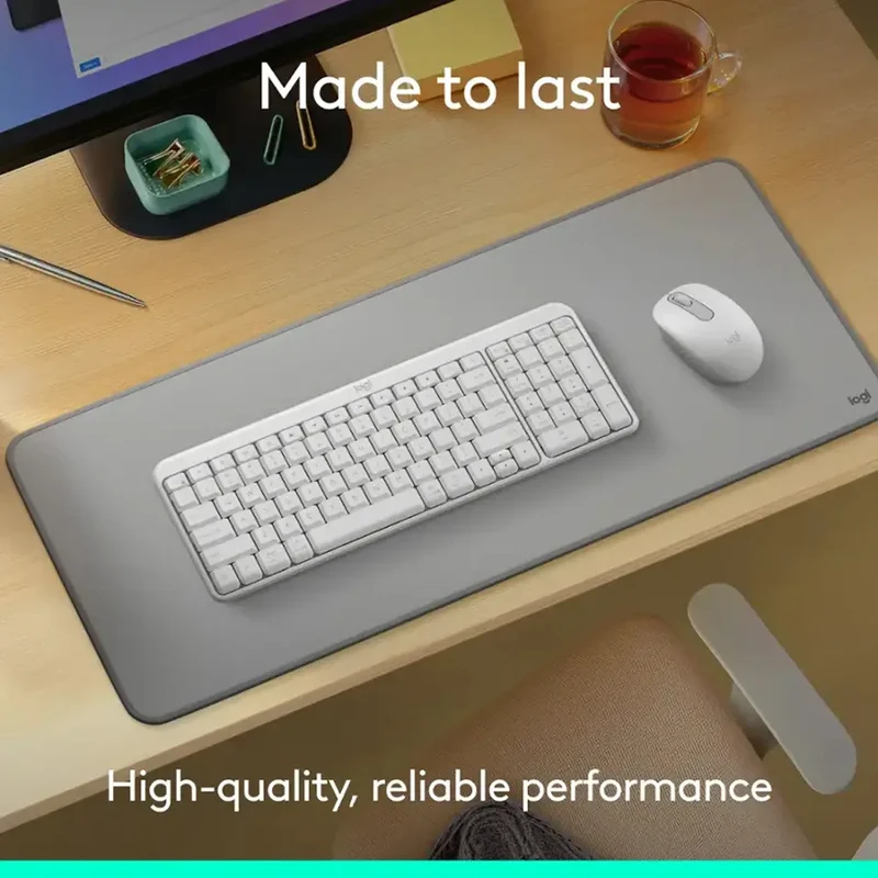 Logitech MK250 Compact Wireless Mouse and Keyboard (Off-White) (920-013560)