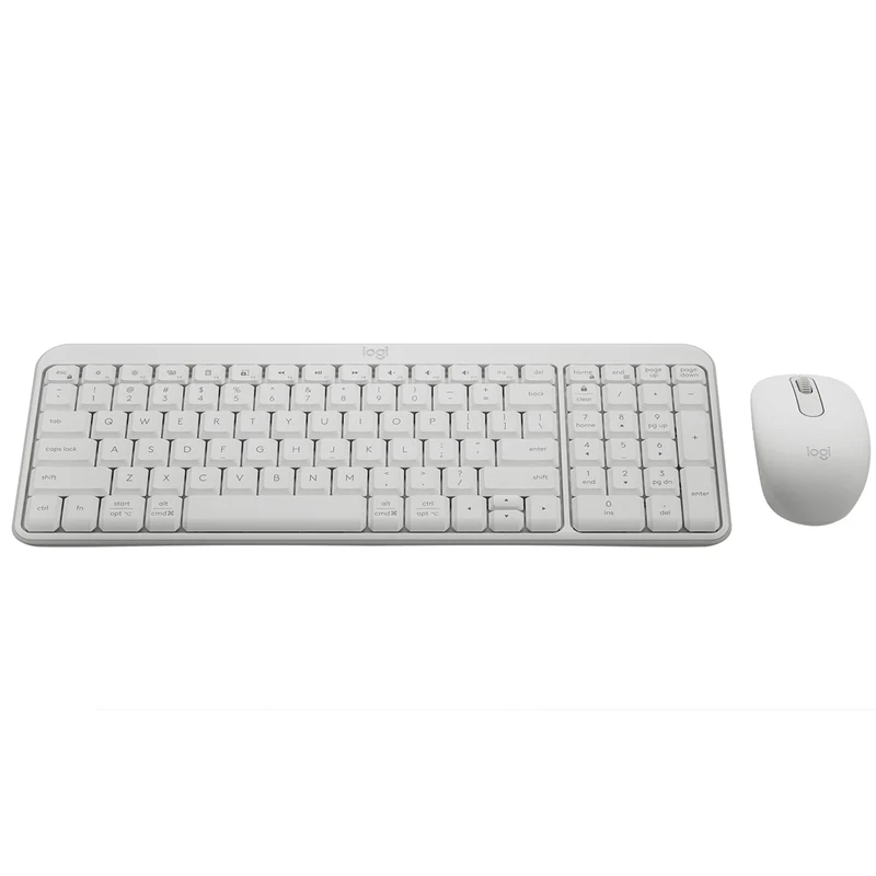 Logitech MK250 Compact Wireless Mouse and Keyboard (Off-White) (920-013560)