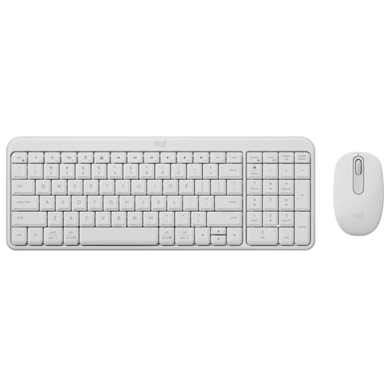 Logitech MK250 Compact Wireless Mouse and Keyboard (Off-White) (920-013560)