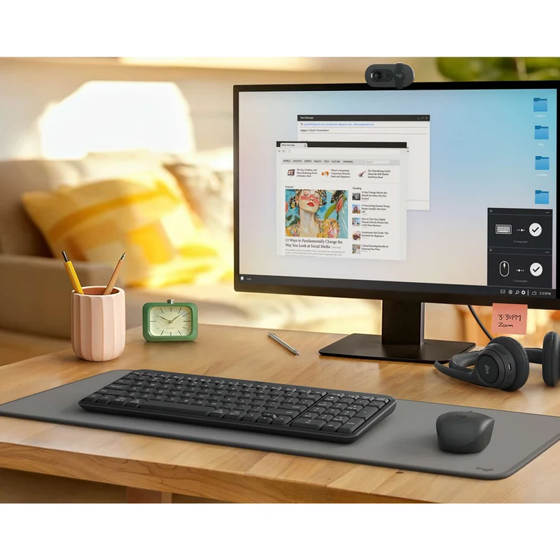 Logitech MK250 Compact Wireless Mouse and Keyboard (Graphite) (920-013559)