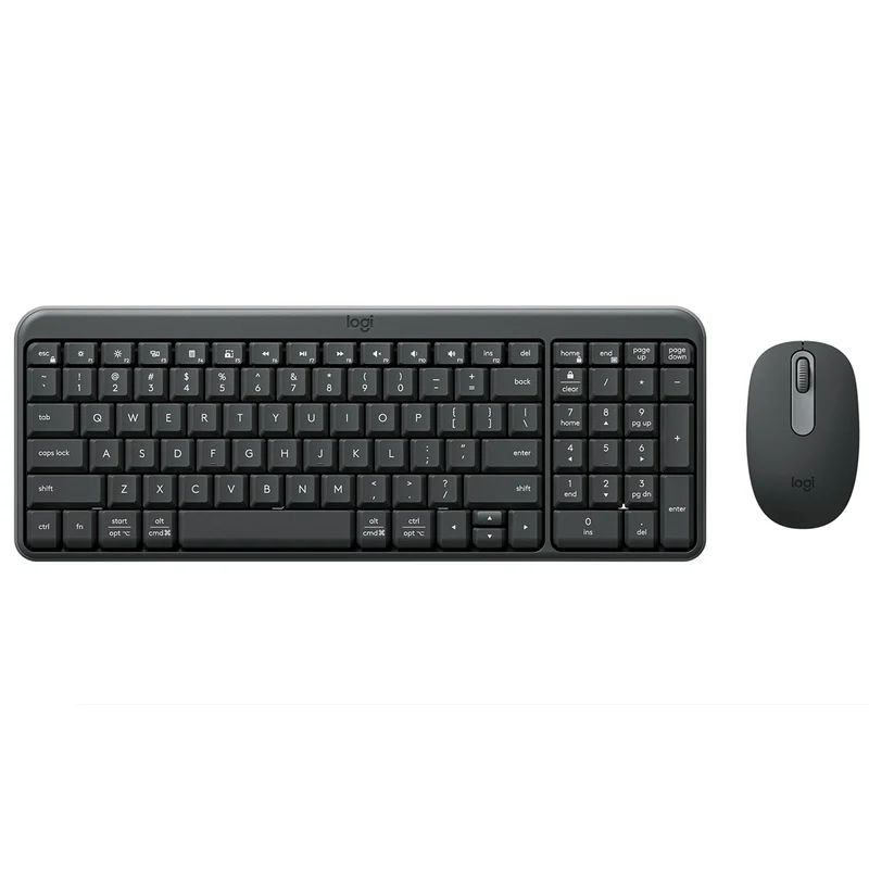 Logitech MK250 Compact Wireless Mouse and Keyboard (Graphite) (920-013559)