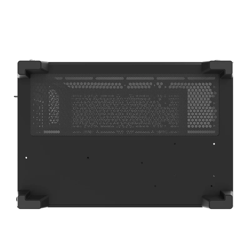 DarkFlash C285P V2 Tempered Glass Side Panel Dual Chamber Luxury ATX PC Case (Black, White)