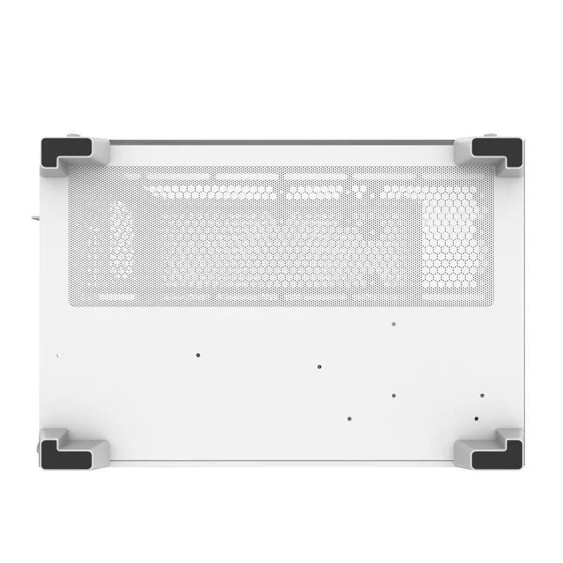 DarkFlash C285P V2 Tempered Glass Side Panel Dual Chamber Luxury ATX PC Case (Black, White)
