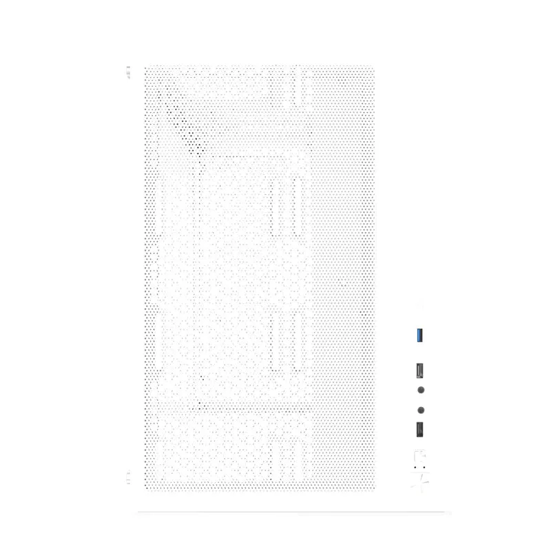 DarkFlash C285P V2 Tempered Glass Side Panel Dual Chamber Luxury ATX PC Case (Black, White)