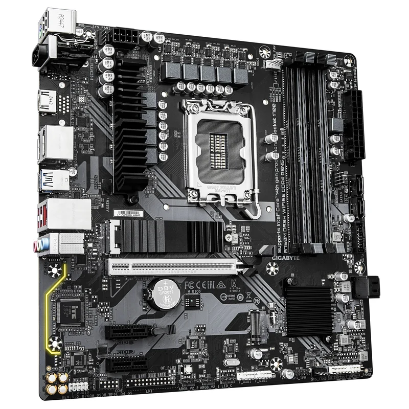 Gigabyte B760M DS3H WIFI6E DDR4 Gen5 Ultra Durable Motherboard