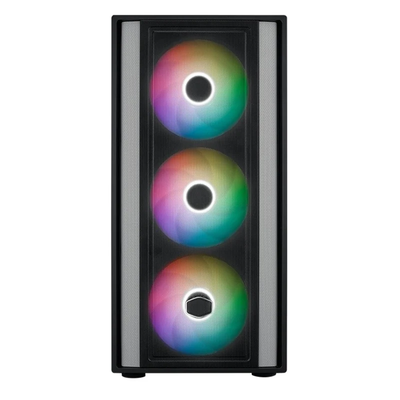 Cooler Master MasterBox 600 Tempered Glass ATX Mid Tower PC Case (Black, White)