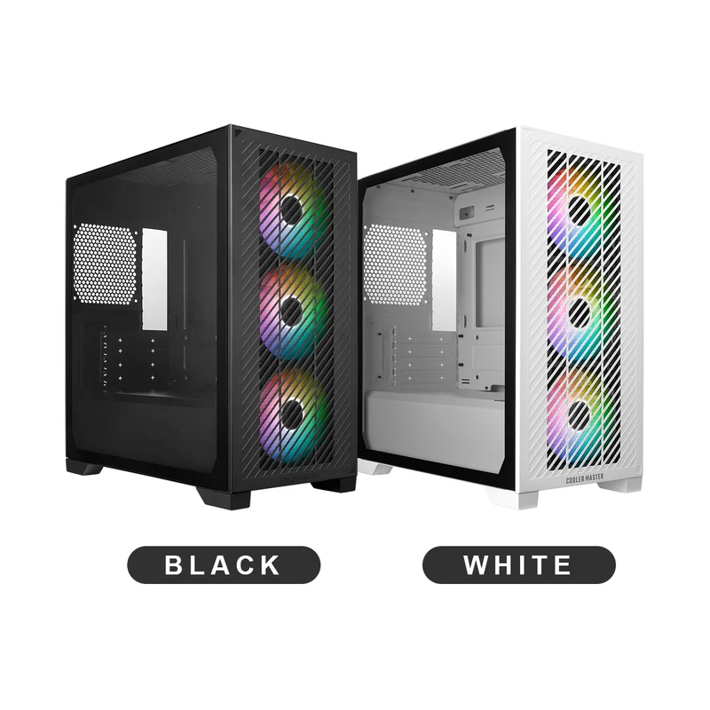 Cooler Master Elite 301 ATX Mini Tower PC Case (Black, White) (E301-KGNN-S00, E301-WGNN-S00)