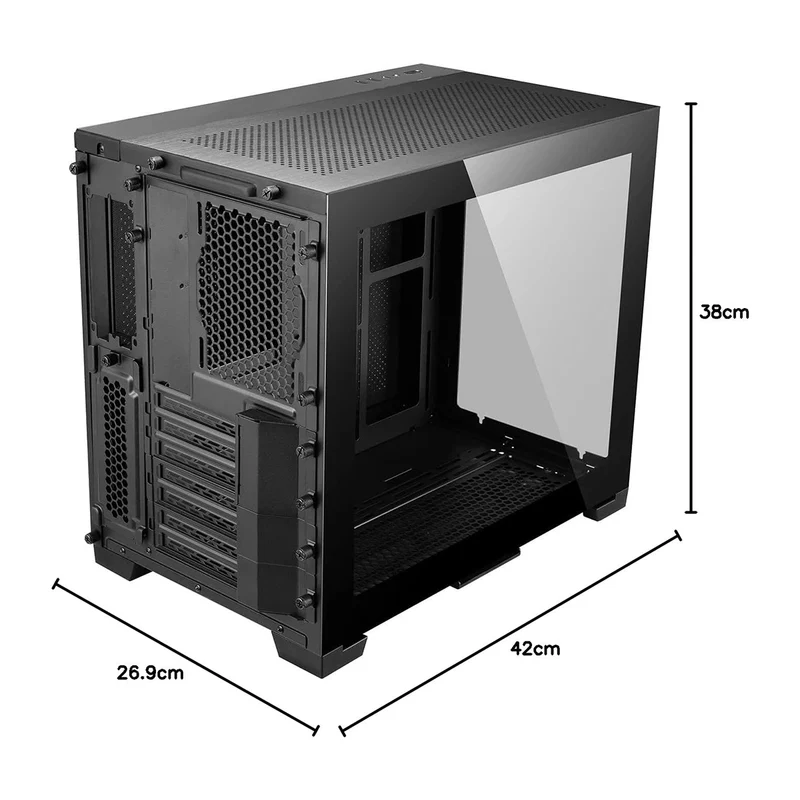 Lian Li O11 Dynamic Mini Dual Chamber Gaming PC Case (Black, Snow) (Mini-X, Mini-S)
