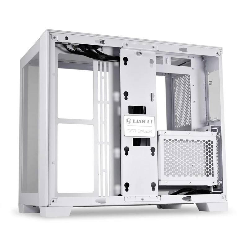 Lian Li O11 Dynamic Mini Dual Chamber Gaming PC Case (Black, Snow) (Mini-X, Mini-S)