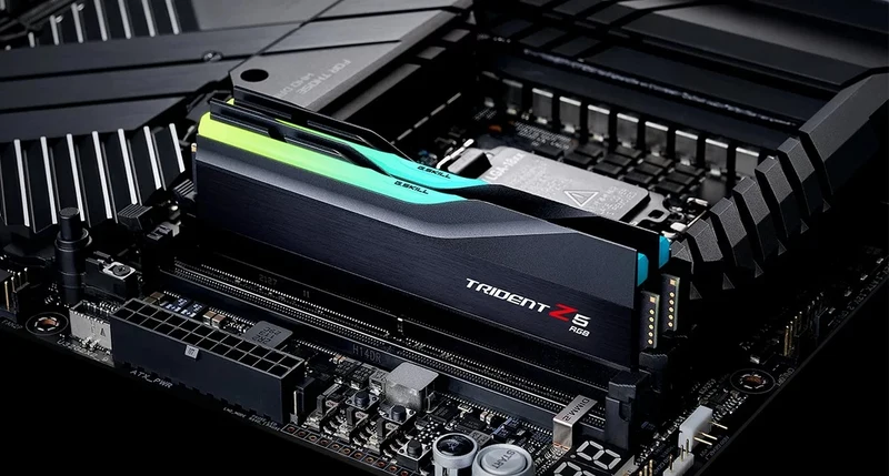 G.Skill Trident Z5 RGB 128GB (2x64GB) DDR5 6000 MT/s CL34-44-44-96 1.35V Intel XMP Memory (Matte Black) (F5-6000J3444F64GX2-TZ5RK)