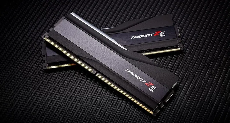 G.Skill Trident Z5 RGB 128GB (2x64GB) DDR5 6000 MT/s CL34-44-44-96 1.35V Intel XMP Memory (Matte Black) (F5-6000J3444F64GX2-TZ5RK)