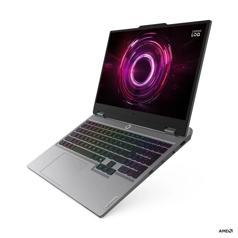 Lenovo LOQ 15AHP10 83JG001VPH Gaming Laptop (Luna Grey) | 15.6" FHD (1920x1080) IPS 144Hz | Ryzen 7 250 | 16GB RAM | 512GB SSD | RTX 5050 | Windows 11 Home + Lenovo Modern Gaming Backpack