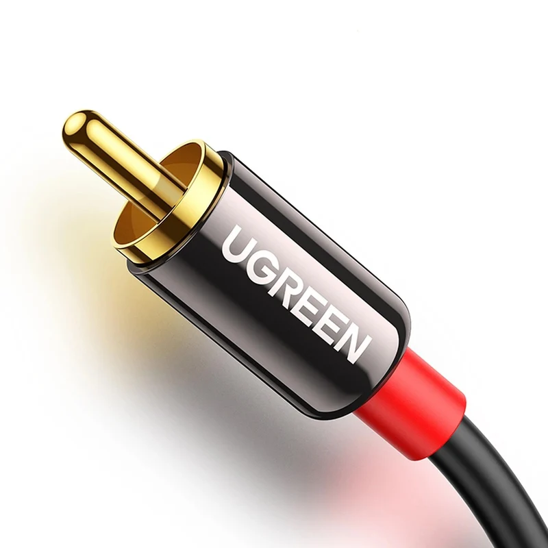 Ugreen 3.5mm Male to 2 RCA Male Cable - 1.5m (Black) (AV116/10749)