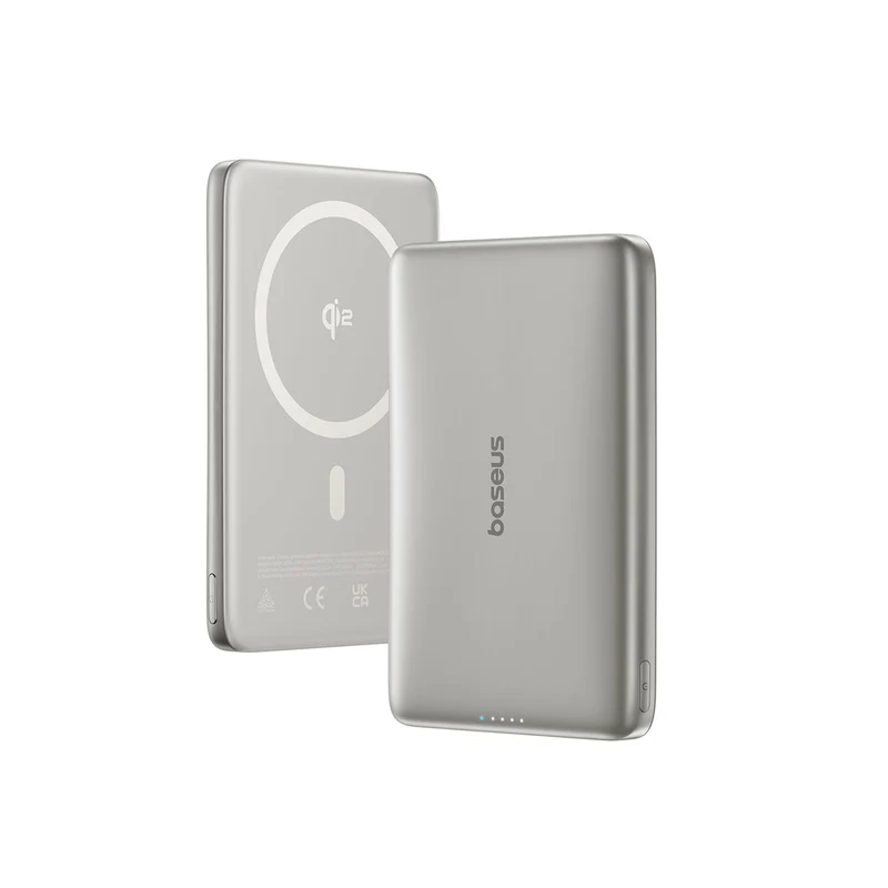 Baseus PicoGo AM41 Ultra-Slim Qi2 Magnetic Power Bank 10000mAh 27W (Cosmic Black, Natural Titanium, Space Grey)