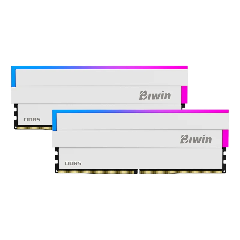 Biwin Black Opal DW100 DDR5 RGB (16GBx2) 6000Mhz CL36-45-45-96 Gaming Memory White (BXL53260DW1-D36DW)