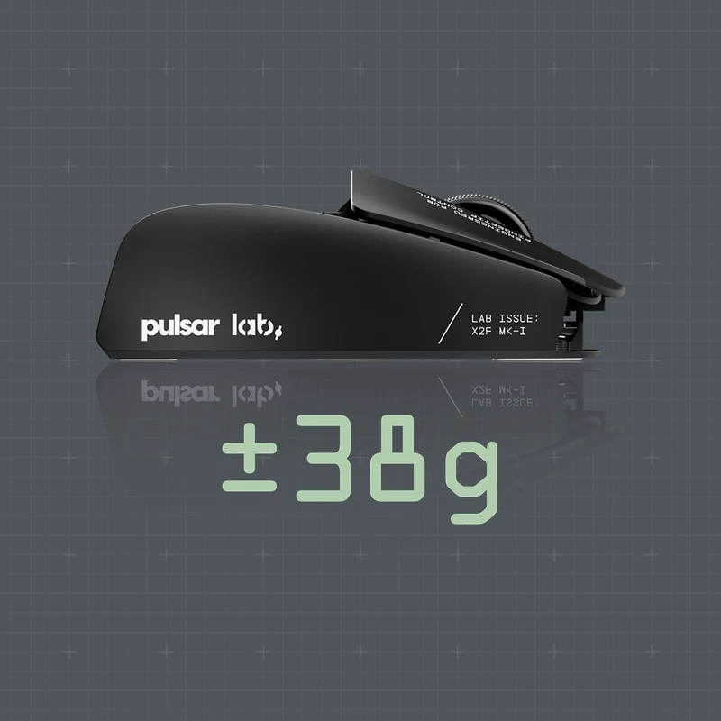 Pulsar Lab X2F Fingertip Launch Edition Wireless Gaming Mouse Size 1 (Black) (PX2F101)
