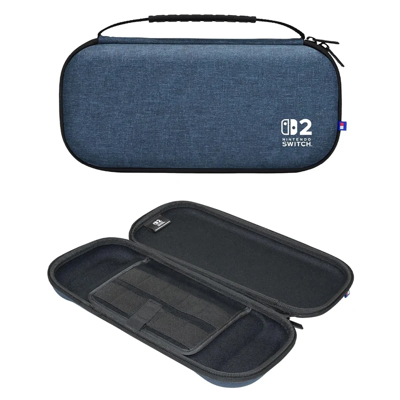 Hori Slim Tough Pouch Plus for Nintendo Switch 2 (Black, Pastel Green, Pastel Purple, Pastel Blue, Lime Yellow, Indigo Blue)