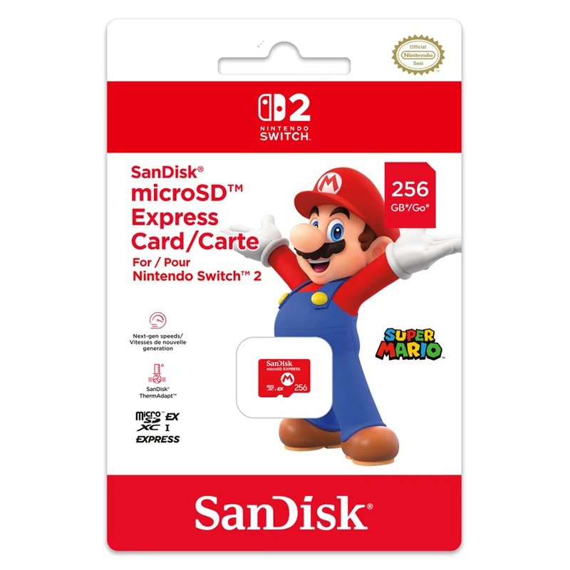 SanDisk microSD Express Card 256GB for Nintendo Switch 2