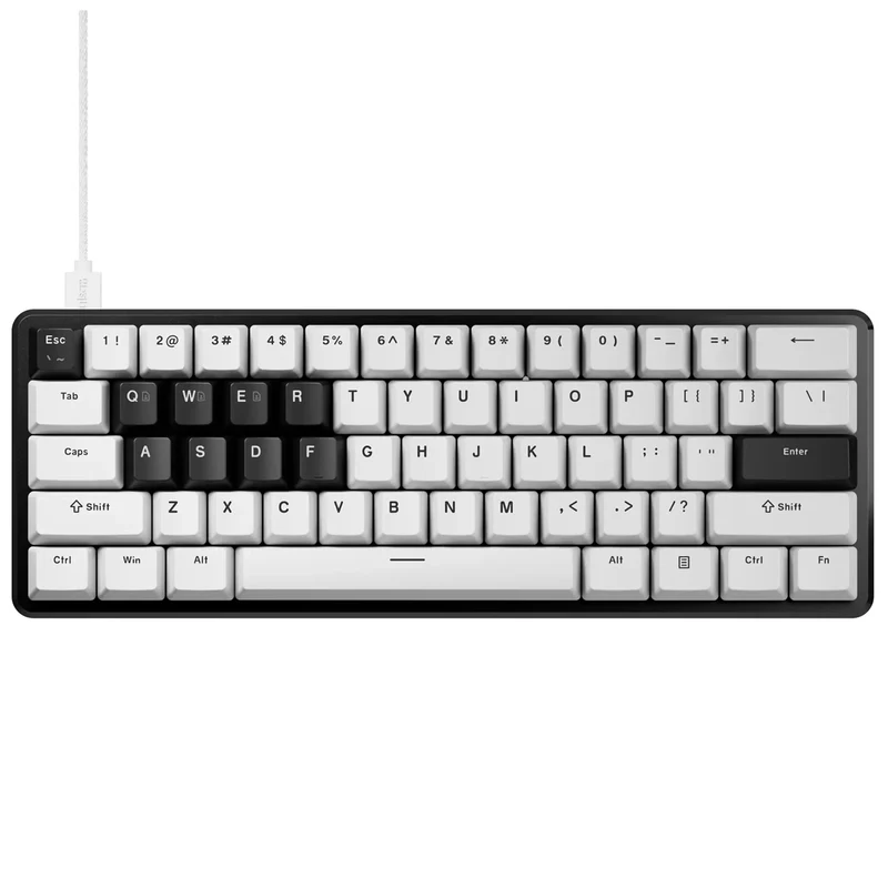 Pulsar PCMK 3 HE 60 ANSI Hall Effect Magnetic Gaming Keyboard (White) (PCMK3HE601W)