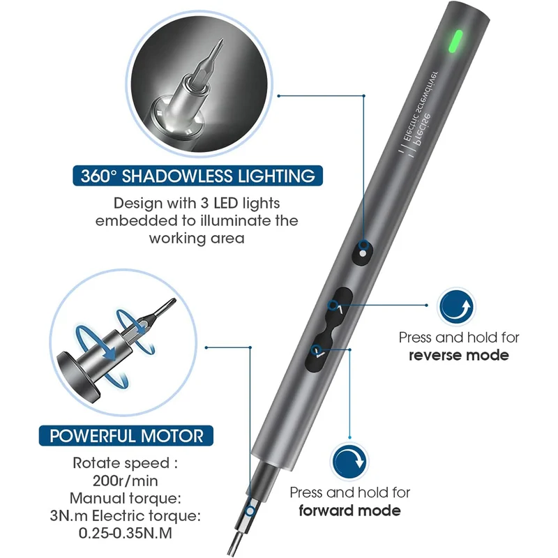 Kingsdun 62-in-1 Precision Electric Screwdriver Set (KS-882038)