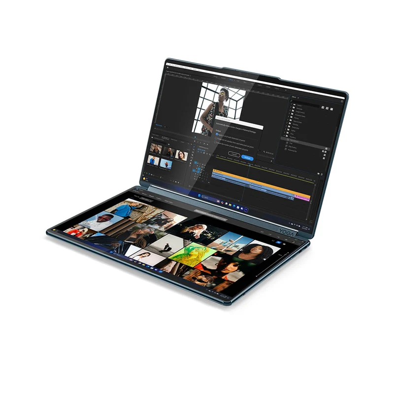 Lenovo Yoga Book 9 14IAH10 83KJ002DPH Laptop (Tidal Teal) | 2x 14" 2.8K WQXGA+ (2880x1800) OLED 120Hz Touch| Core Ultra 9 285H| 32GB RAM| 1TB SSD| Intel Arc| Win 11 Home|Office Home 2024+ 365 Basic+ Yoga Pen + Yoga Sleeve + A4Tech Keypad