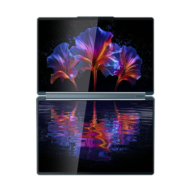 Lenovo Yoga Book 9 14IAH10 83KJ002DPH Laptop (Tidal Teal) | 2x 14" 2.8K WQXGA+ (2880x1800) OLED 120Hz Touch| Core Ultra 9 285H| 32GB RAM| 1TB SSD| Intel Arc| Win 11 Home|Office Home 2024+ 365 Basic+ Yoga Pen + Yoga Sleeve + A4Tech Keypad