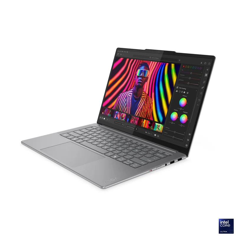 Lenovo Yoga Pro 7 14IAH10 83KF002EPH Laptop (Luna Grey) | 14.5" 3K (3000x1876) OLED 120Hz Touch | Core Ultra 9 285H | 32GB RAM | 1TB SSD | Intel Arc 140T | Win 11 Home | MS Office Home 2024 + MS 365 Basic + Yoga Sleeve + A4Tech FK13M Numeric Keypad