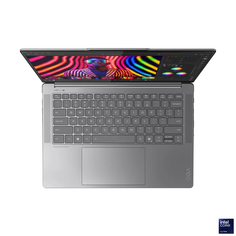 Lenovo Yoga Pro 7 14IAH10 83KF002EPH Laptop (Luna Grey) | 14.5" 3K (3000x1876) OLED 120Hz Touch | Core Ultra 9 285H | 32GB RAM | 1TB SSD | Intel Arc 140T | Win 11 Home | MS Office Home 2024 + MS 365 Basic + Yoga Sleeve + A4Tech FK13M Numeric Keypad