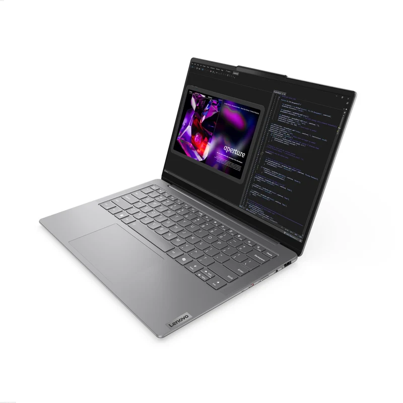 Lenovo Yoga Slim 7 14IMH9 83CV008NPH Laptop (Luna Grey) | 14" WUXGA (1920x1200) OLED | Core Ultra 5 125H | 16GB RAM | 1TB SSD | Intel Arc Graphics | Win 11 Home | MS Office Home 2024 + MS 365 Basic + Yoga Sleeve + A4Tech FK13M Fstyler Sleek Numeric Keypad