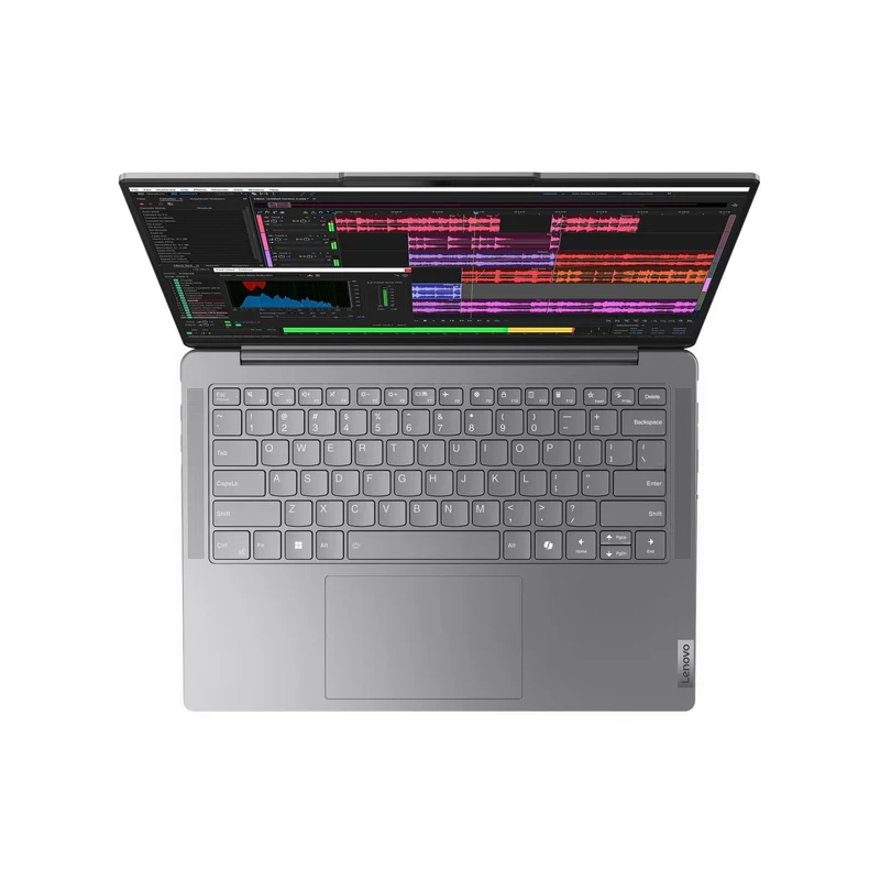 Lenovo Yoga Slim 7 14IMH9 83CV008NPH Laptop (Luna Grey) | 14" WUXGA (1920x1200) OLED | Core Ultra 5 125H | 16GB RAM | 1TB SSD | Intel Arc Graphics | Win 11 Home | MS Office Home 2024 + MS 365 Basic + Yoga Sleeve + A4Tech FK13M Fstyler Sleek Numeric Keypad