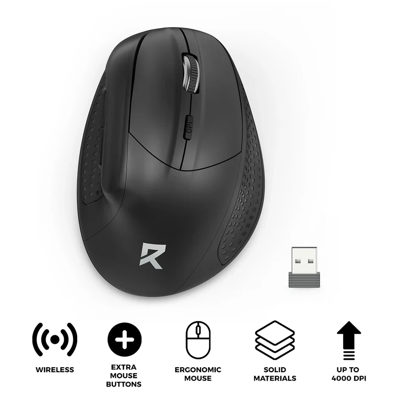 Redragon Wireless 2.4Ghz Vertical Ergonomic Mouse (BM-4033)