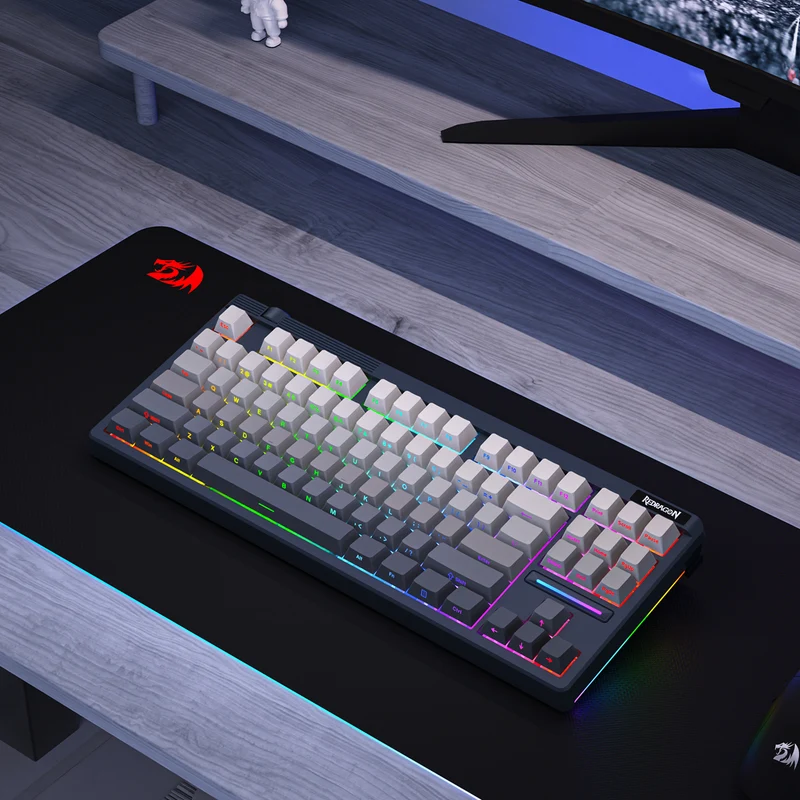 Redragon OTIIM PRO 3-Modes Connectivity 87 Keys Gasket Mechanical Keyboard (K729SP-RGB-PRO)
