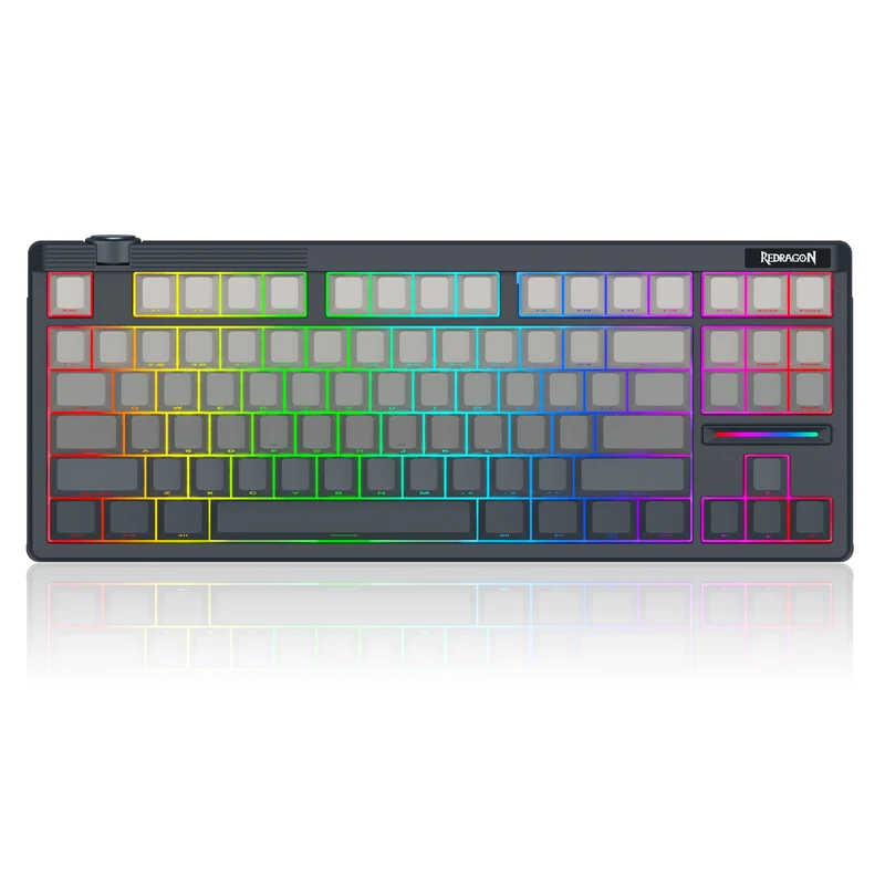 Redragon OTIIM PRO 3-Modes Connectivity 87 Keys Gasket Mechanical Keyboard (K729SP-RGB-PRO)