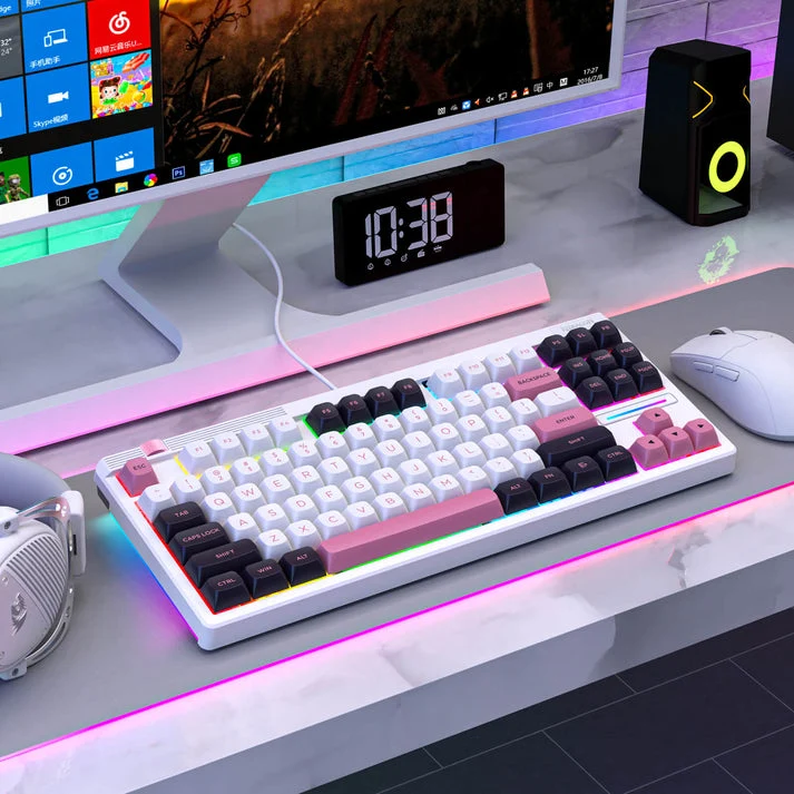Redragon OTIIM Wired 87 Keys Gasket Mechanical Keyboard (K729WBP-RGB)