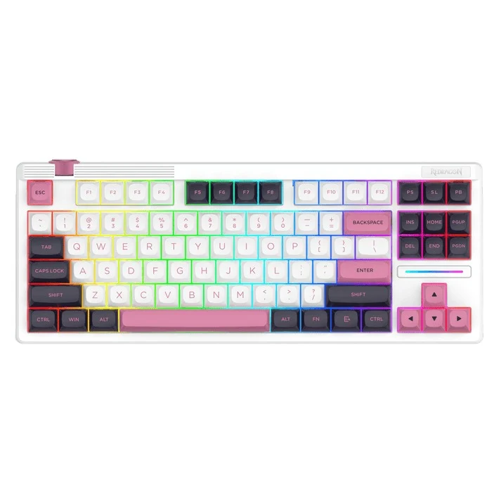 Redragon OTIIM Wired 87 Keys Gasket Mechanical Keyboard (K729WBP-RGB)