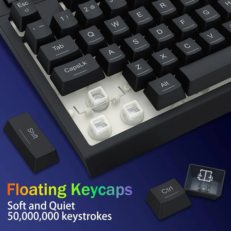 Redragon Crescent K524-RGB 75% Wired Gaming Keyboard With Macro Keys