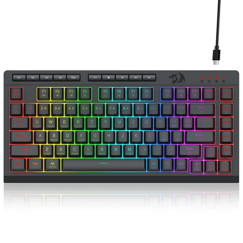 Redragon Crescent K524-RGB 75% Wired Gaming Keyboard With Macro Keys