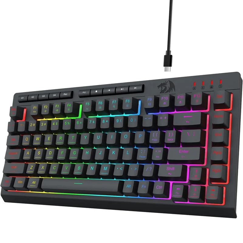 Redragon Crescent K524-RGB 75% Wired Gaming Keyboard With Macro Keys