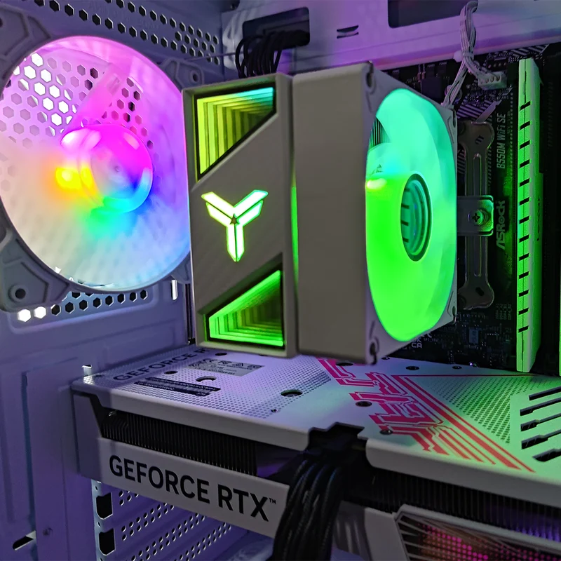 Alpha Vesta White Desktop Gaming PC | AMD Ryzen 5 5600 | 16GB RAM | 512GB SSD | with WiFi + Bluetooth | GeForce RTX 4060 OC | Windows 11 Pro