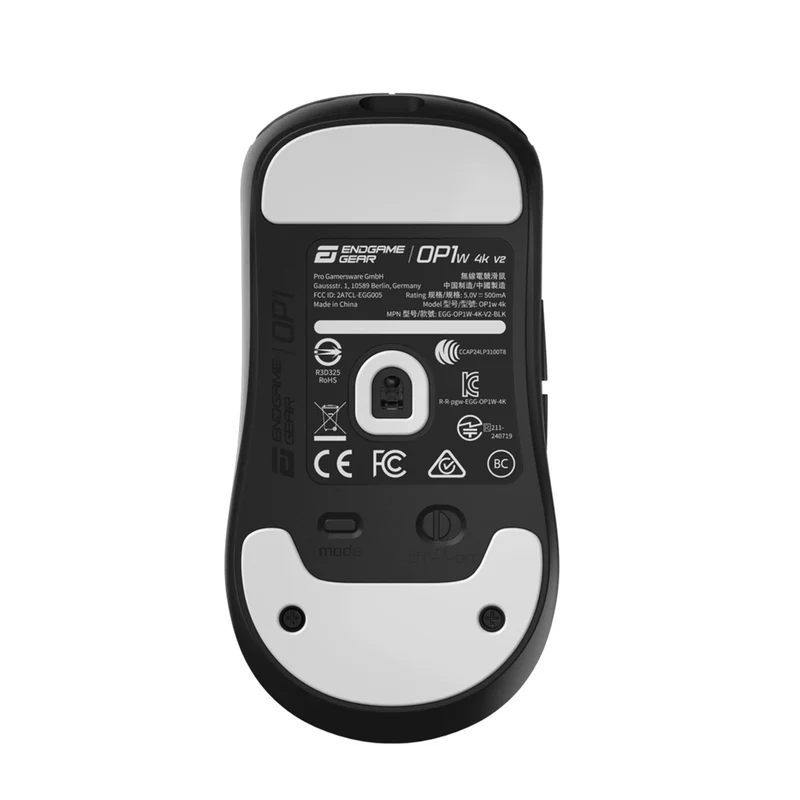 Endgame Gear OP1w 4K V2 Wireless Gaming Mouse (Black, White, Dark Frost)