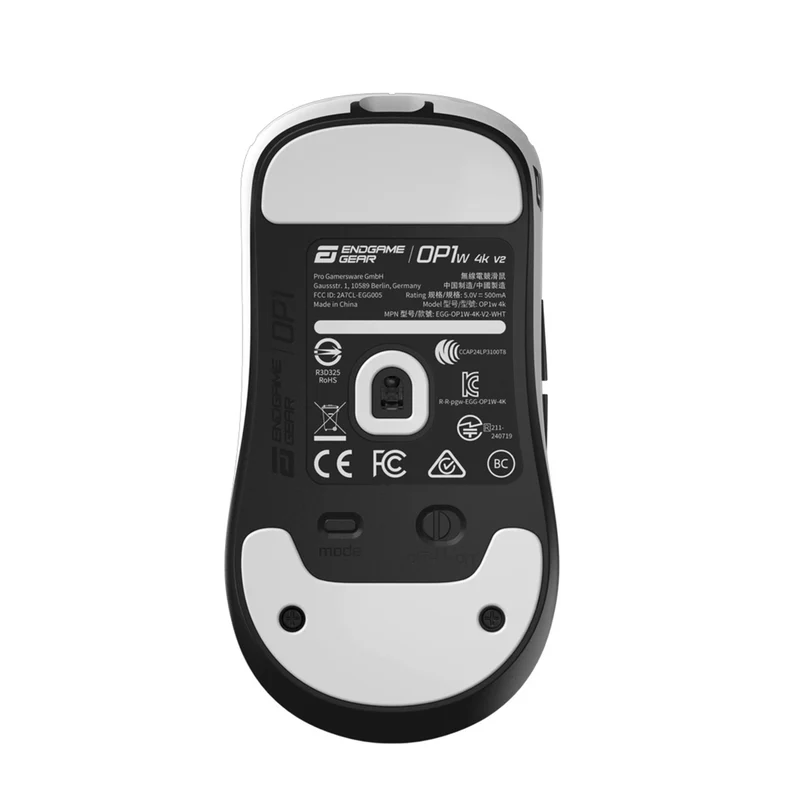 Endgame Gear OP1w 4K V2 Wireless Gaming Mouse (Black, White, Dark Frost)