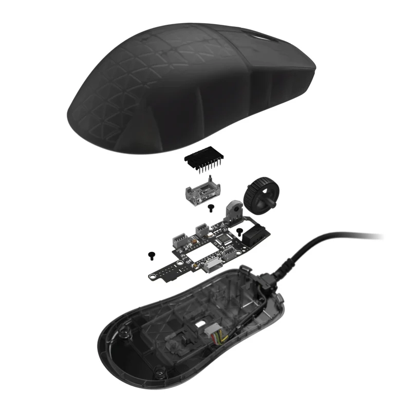 Endgame Gear OP1 8K V2 Wired Gaming Mouse (Dark Frost, White, Black)