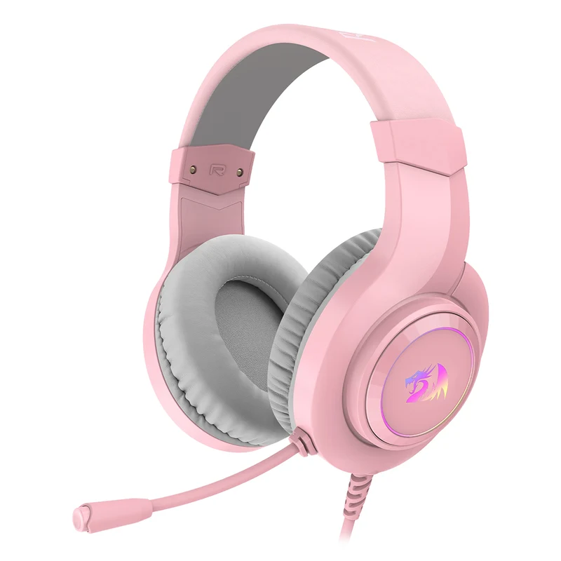Redragon H371P-RGB Hylas USB Virtual 7.1 Surround Sound Wired Gaming Headset (Pink)