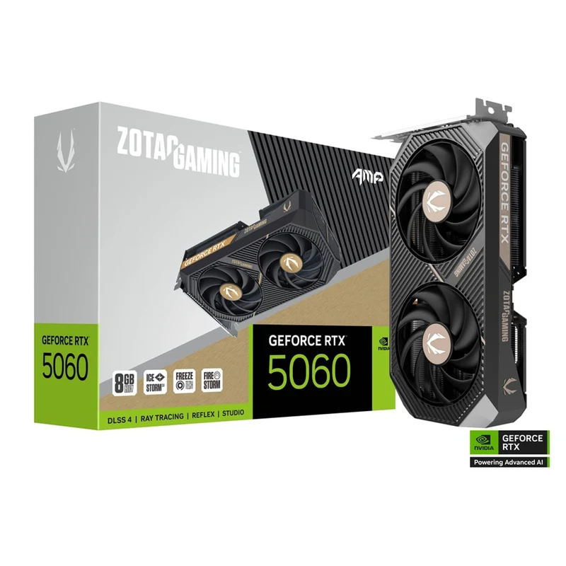Zotac Gaming GeForce RTX 5060 8GB AMP GDDR7 Graphics Card (ZT-B50600F-10M)